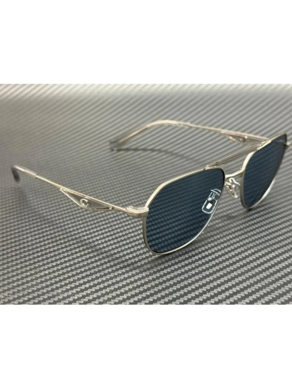 New Coach Men Silver Grey Sunglasses 57-19-150